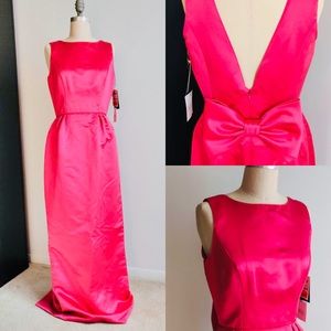 Hot Pink Long Vintage Gown Classy